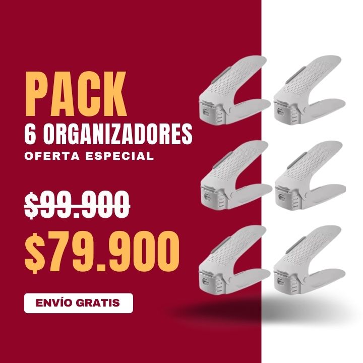 ORGANIZADOR DE CALZADO X 6