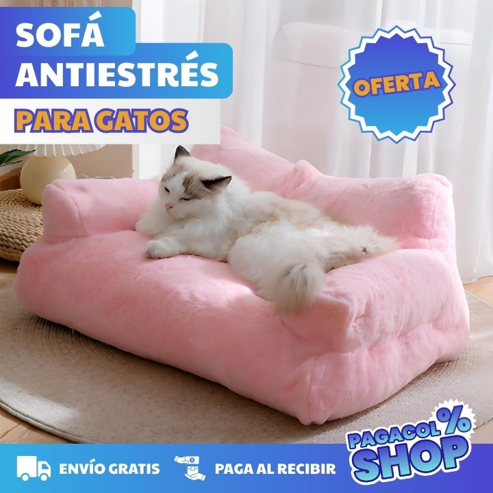 SOFÁ ANTIESTRÉS PARA GATOS