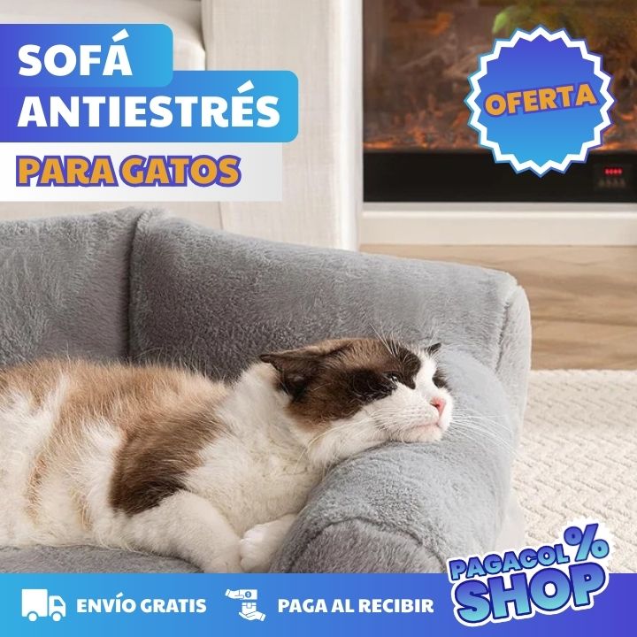 SOFÁ ANTIESTRÉS PARA GATOS