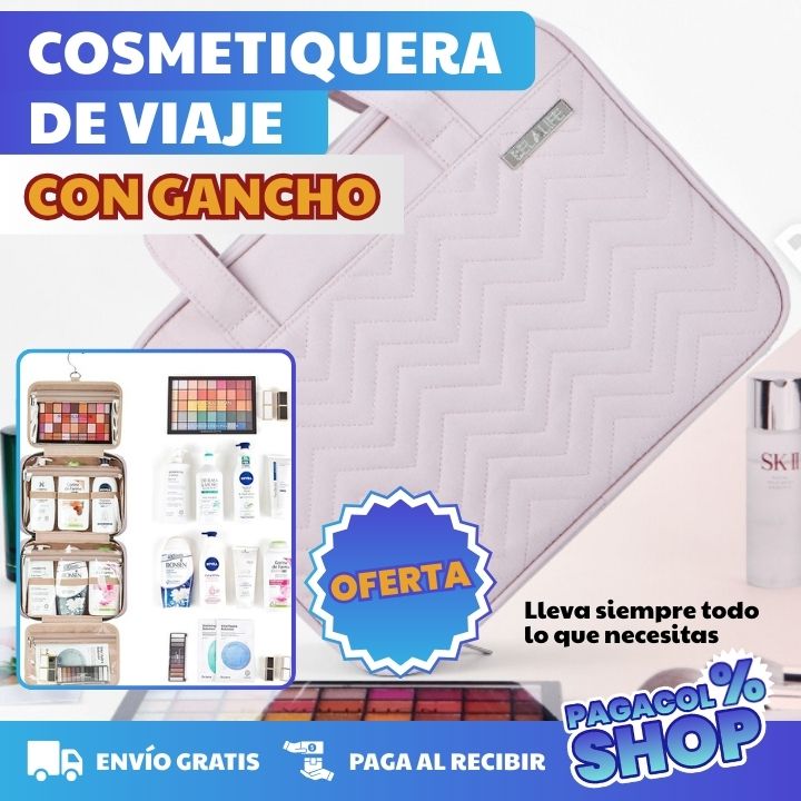 TRAVELGLOW™️AMPLIA COSMETIQUERA DE VIAJE - LLEVA SIEMPRE LO QUE NECESITAS